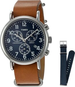 Timex TWG012800QM Unisex Leather Strap Watch